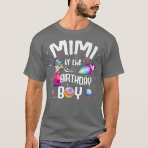T-shirt Mimi De L'Anniversaire Garçon Astronaut Famille Sp