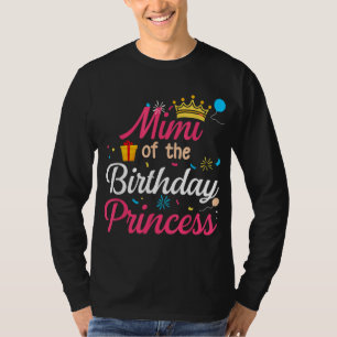 T-shirt Mimi De L'Anniversaire Princesse Mère Mère