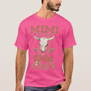 T-shirt Mimi du 1er anniversaire Wild One Cowboy Western F