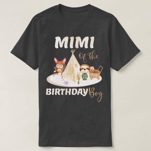 T-shirt Mimi Du Garçon D'Anniversaire (Design devant)