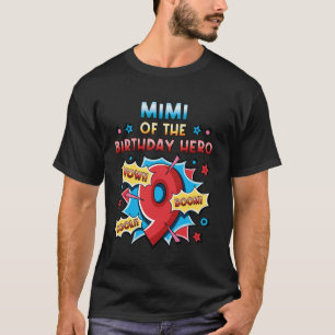 T-shirt Mimi du héros d'anniversaire Style de bande dessin