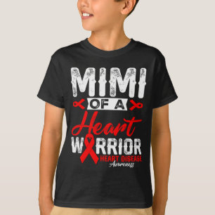 T-shirt Mimi d'un guerrier du cœur Maladie cardiaque Ruban