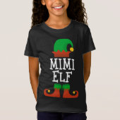 T-Shirt Mimi Elf Noël Matching Famille Drôle Pyjama Pj (Devant)