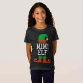 T-Shirt Mimi Elf Noël Matching Famille Drôle Pyjama Pj (Devant entier)