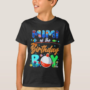 T-shirt Mimi garçon d'anniversaire pêche Famille Artwork