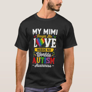 T-shirt Mimi m'a appris que l'amour n'a pas besoin de mots