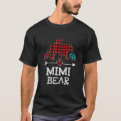 T-shirt Mimi Oear Pajama Red Plaid Buffalo (Devant)