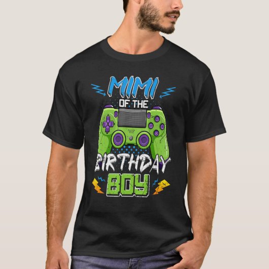 T-shirt Mimi Of The Birthday Boy Joyeux Jeu Vidéo Annivers (Devant)