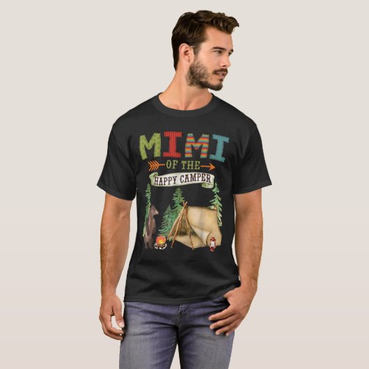 T-shirt Mimi Of The Happy Camper First Birthday Camng (Devant entier)