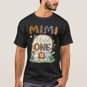 T-shirt Mimi Of The Wild One 1EBirthday Boy Safari Jungl