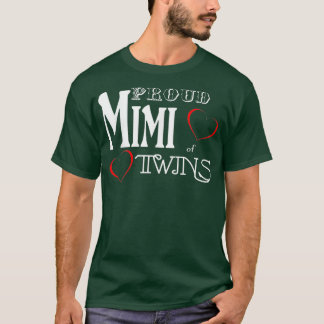 T-shirt Mimi Proud Mimi of Twins