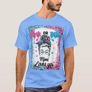 T-shirt Mimi rose ou bleu Messy Bun Bleached Genre Reveil