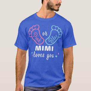T-shirt Mimi Rose Ou Bleu Vous Aime Révéler Le Sexe