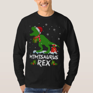 T-shirt Mimisaurus Santa Chapeau de Noël Pyjama de la fami