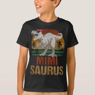 T-shirt Mimisaurus T Rex Dinosaur Mimi Saurus Fête des mèr
