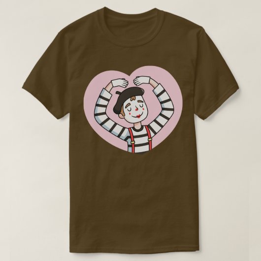 T-shirt Mimme mignon Avec Gesture D'Amour (Design devant)