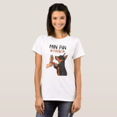 T-shirt Min Pin Maman mignonne Miniature Pinscher Chien Ma (Devant entier)