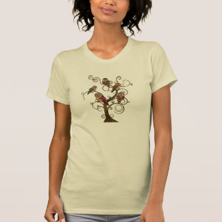 T-shirt minable d'arbre de hibou