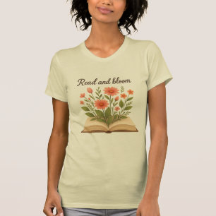 T-shirt mince en lecture et en floraison