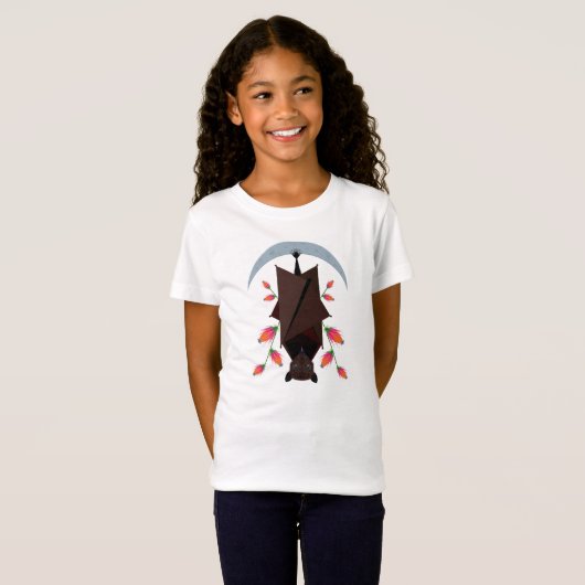 T-shirt mince pour filles de Fox volant (Devant entier)