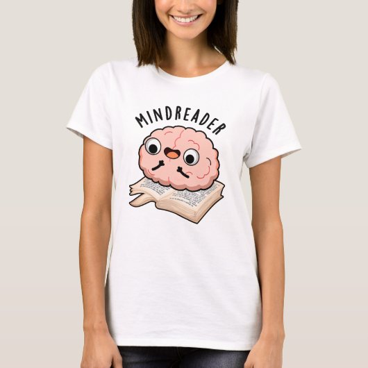 T-shirt Mince Reader Funny Brain Pun (Devant)