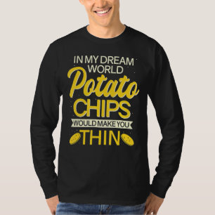 T-shirt Minces chips de pommes de terre Amateurs de collat