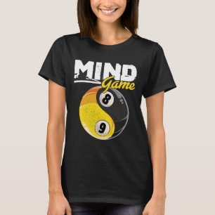 T-shirt Mind Game Billard Snooker Cue Stick Pool Billiard