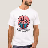 T-shirt Mind Reader amusant jeu (Devant)