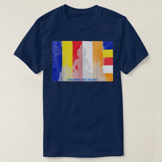 T-shirt Mindfulness Bouddha Drapeau Bouddhiste Spirituel Y (Design devant)