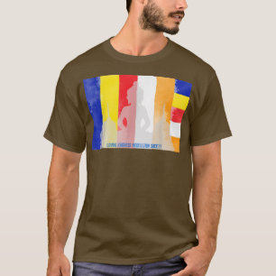 T-shirt Mindfulness Bouddha Drapeau Bouddhiste Spirituel Y