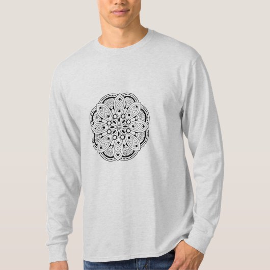 T-shirt Mindfulness Mandala Design (Devant)