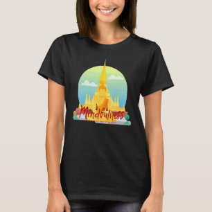 T-shirt Mindfult Bouddha Bouddhisme Spirituel Yoga Meditat