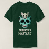 T-shirt Mindset Matters Cat Mouse Motivation (Design devant)