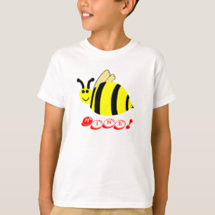 T-shirt Mine d'abeilles Valentine Yellow Bumble Bee Bits b