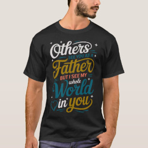 T-shirt Mine de meilleur papa du monde - Gif de la fête de