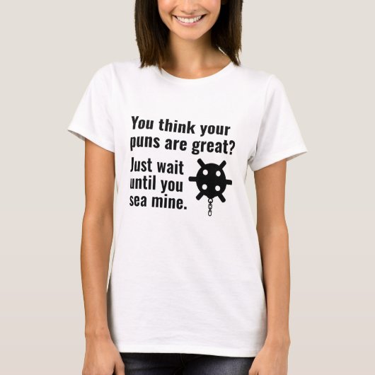 T-shirt Mine Marine Pun (Devant)