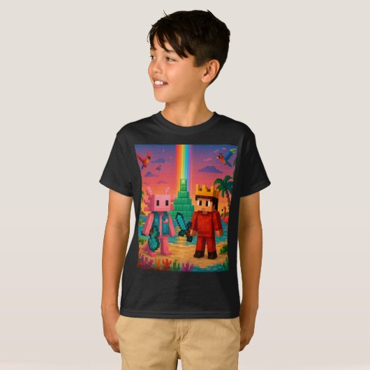 T-shirt minecraft (Devant entier)