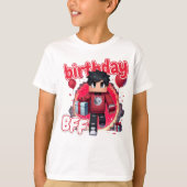 T-shirt Minecraft Aphmau, Anniversaire BFF, BF, Cool Boy A (Devant)