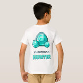 T-Shirt Minecraft Chasseur de Diamants (Dos entier)