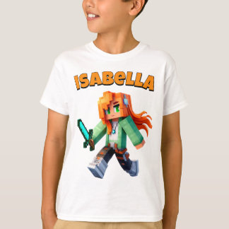 T-shirt Minecrafter Nom personnalisé Alex Minecraft Gamer