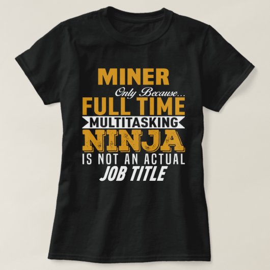 T-shirt Miner (Design devant)
