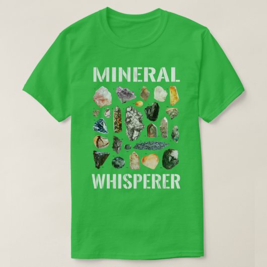 T-shirt Minéralogie Minéralogie Géologie de Whisperer miné (Design devant)