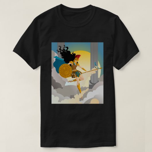 T-shirt minerva palas athena déesse grecque de la sagesse (Design devant)
