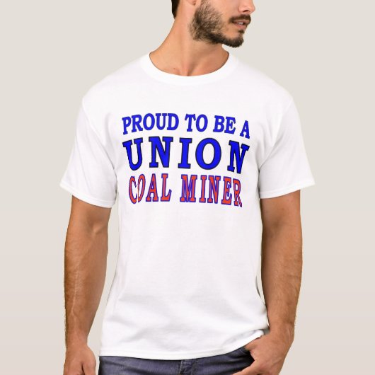 T-SHIRT MINEUR DE CHARBON UNION (Devant)