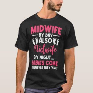T-shirt Mineure Par Nuit Travail Nuit Nour Obstétricien No