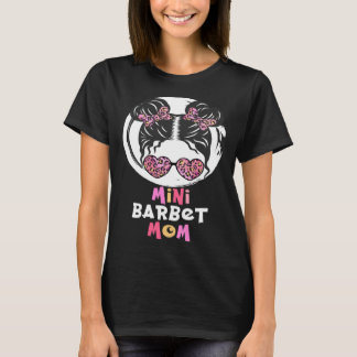 T-shirt Mini Barbet maman Barbet chien petite fille mignon