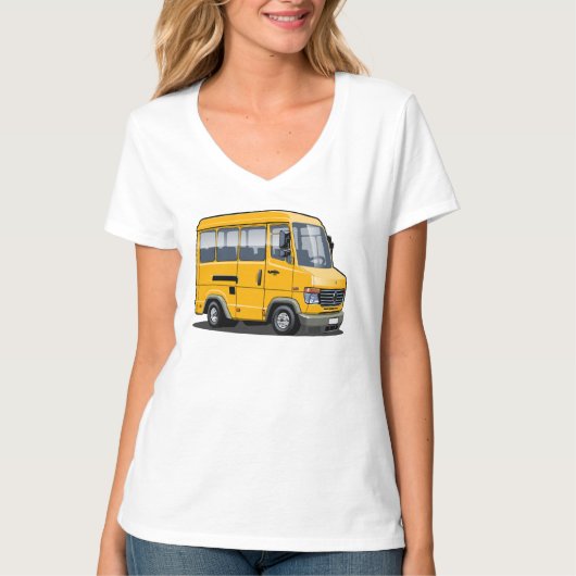 T-shirt Mini bus caricature (Devant)