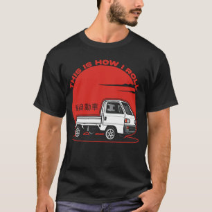 T-shirt Mini Camion Kei Voiture Japon cabine sur Compact 4