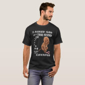 T-shirt Mini Cavapoo Dit Maman, Cavadoodle Papa Imprimer,  (Devant entier)