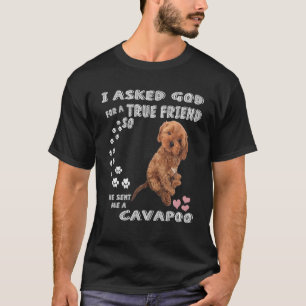 T-shirt Mini Cavapoo Dit Maman, Cavadoodle Papa Print, Cav
